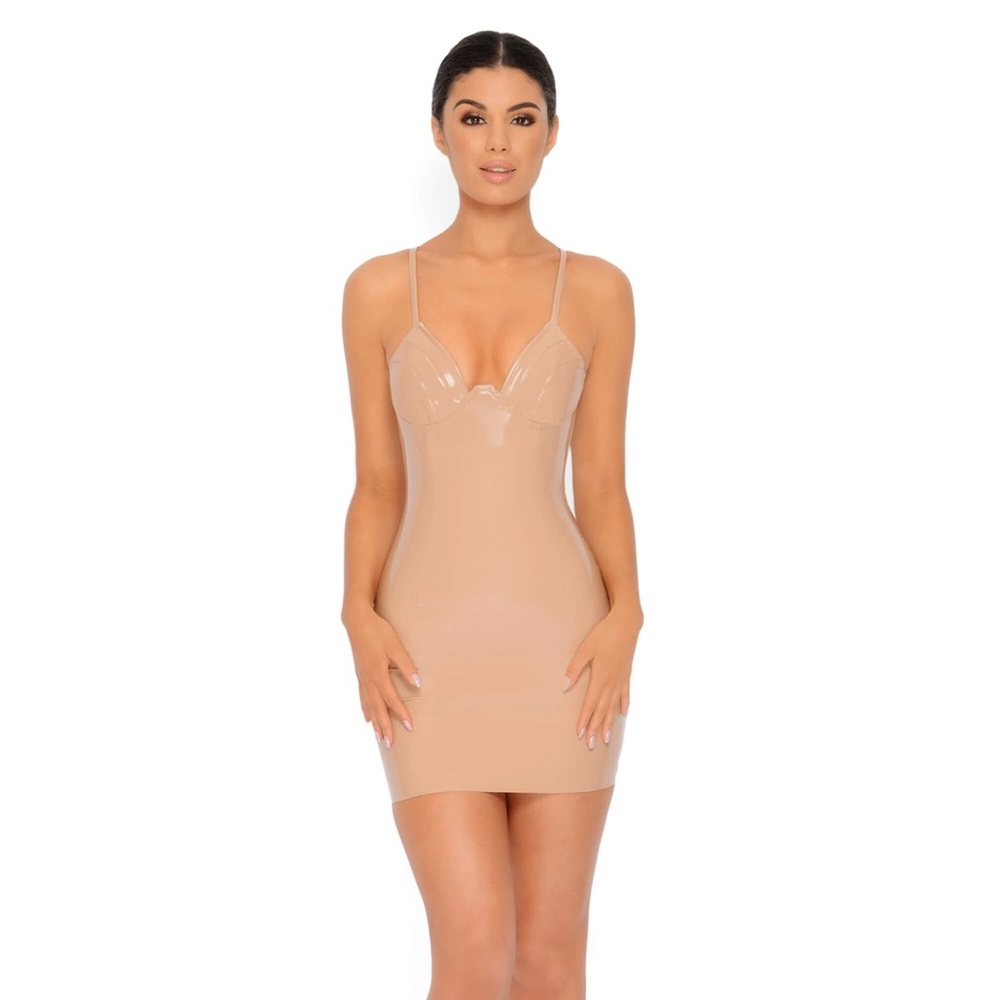 Oh Polly Better Than Latex Nude Dress